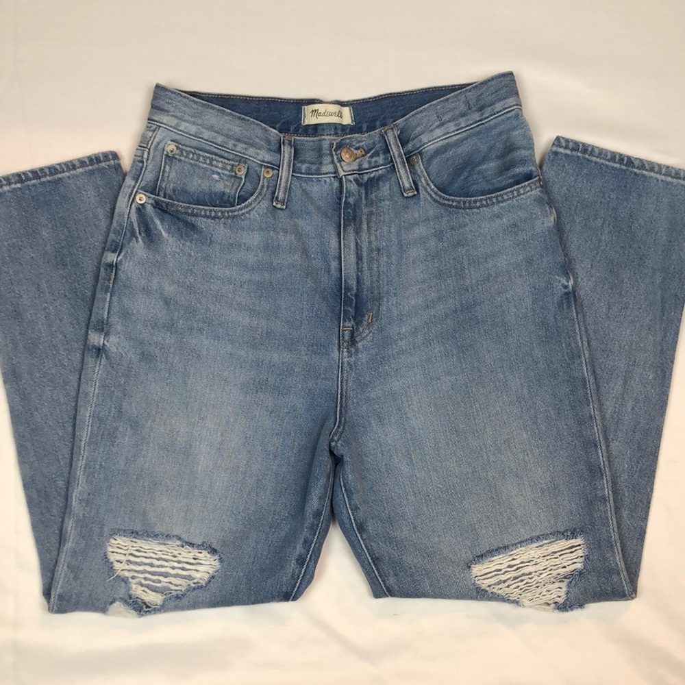 Madewell The Momjean Jeans Size 28 Light Wash